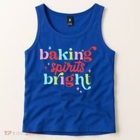 Baking Spirits Bright Christmas Cookie Funny Lovers Tank Top thumb 2