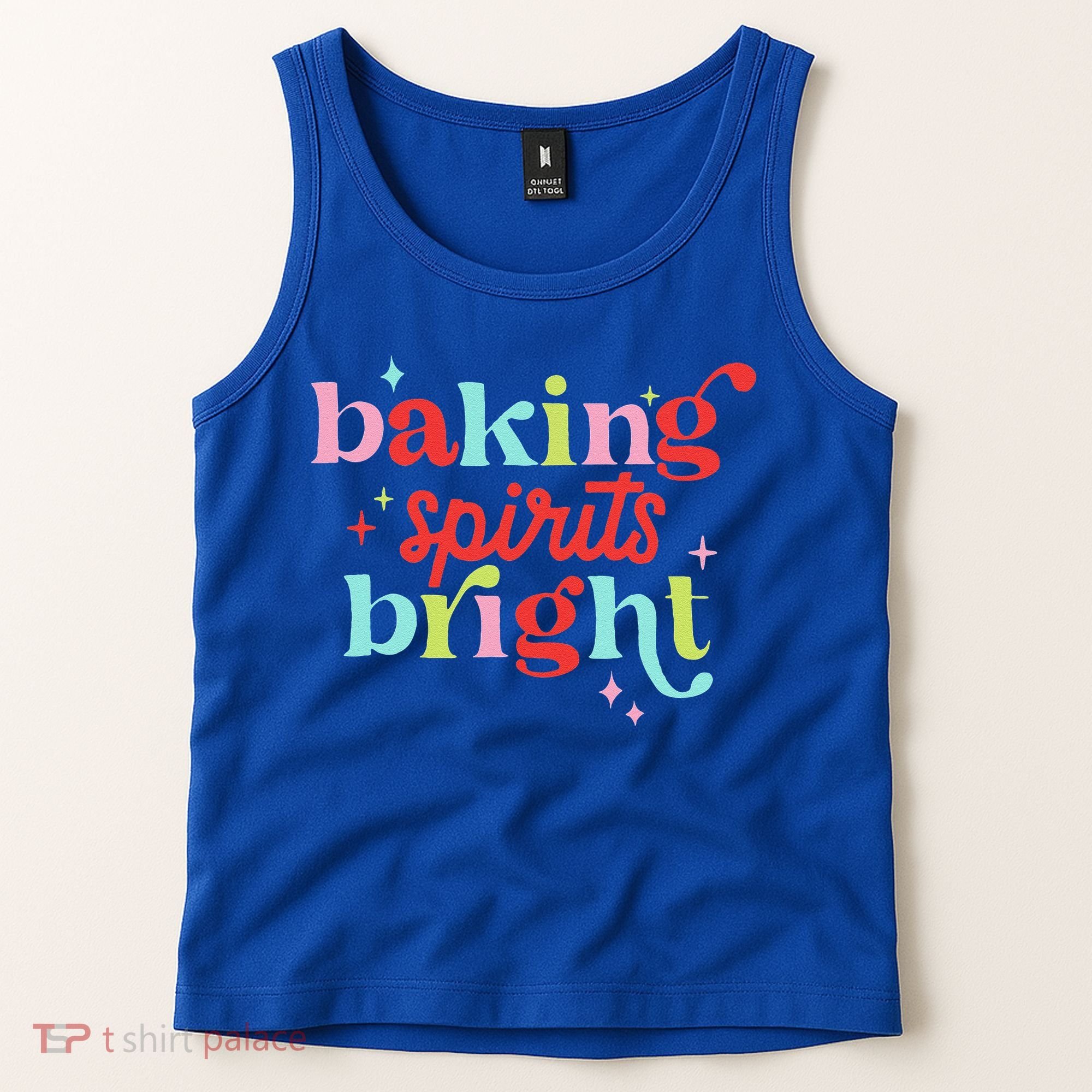 Baking Spirits Bright Christmas Cookie Funny Lovers Tank Top