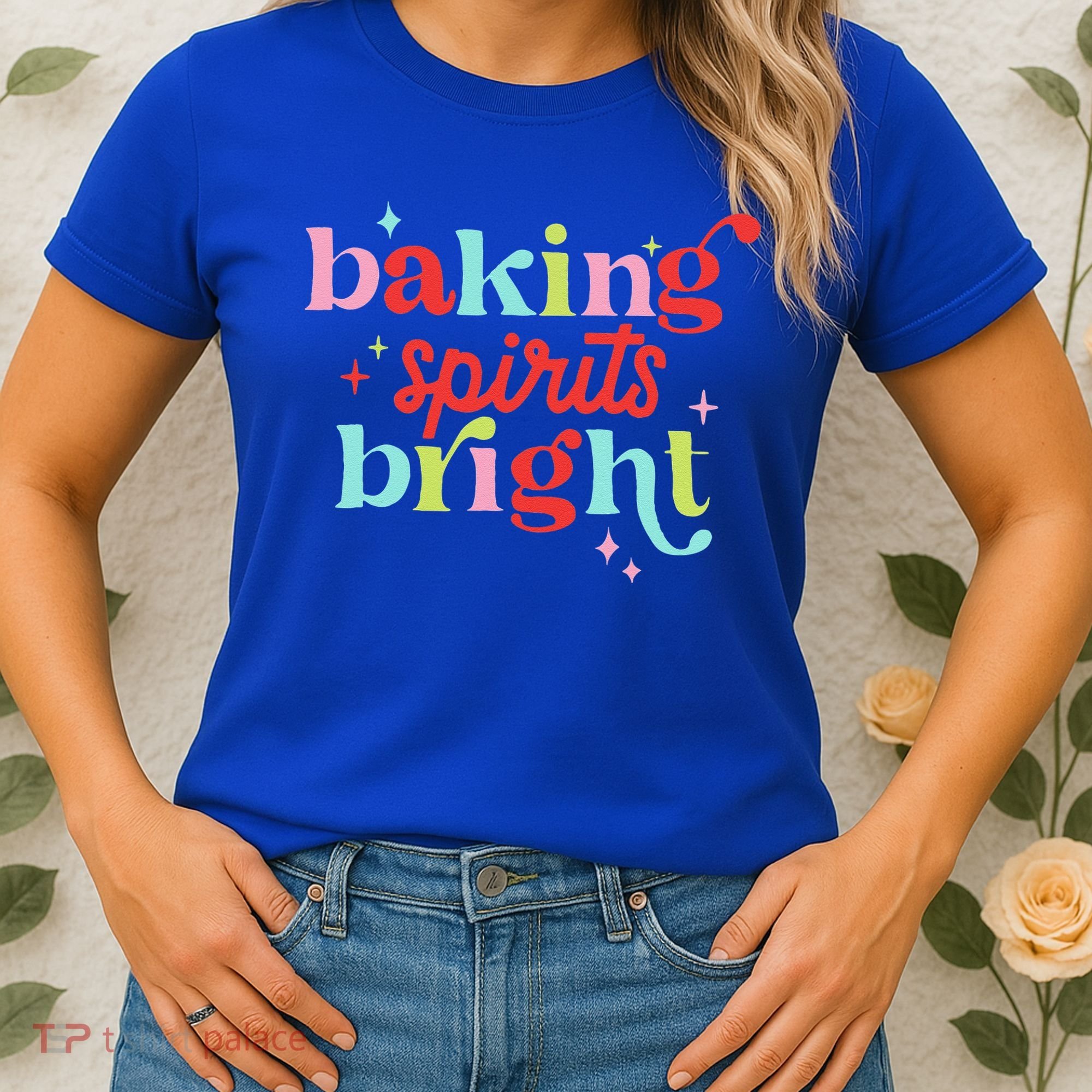 Baking Spirits Bright Christmas Cookie Funny Lovers Women's T-Shirt