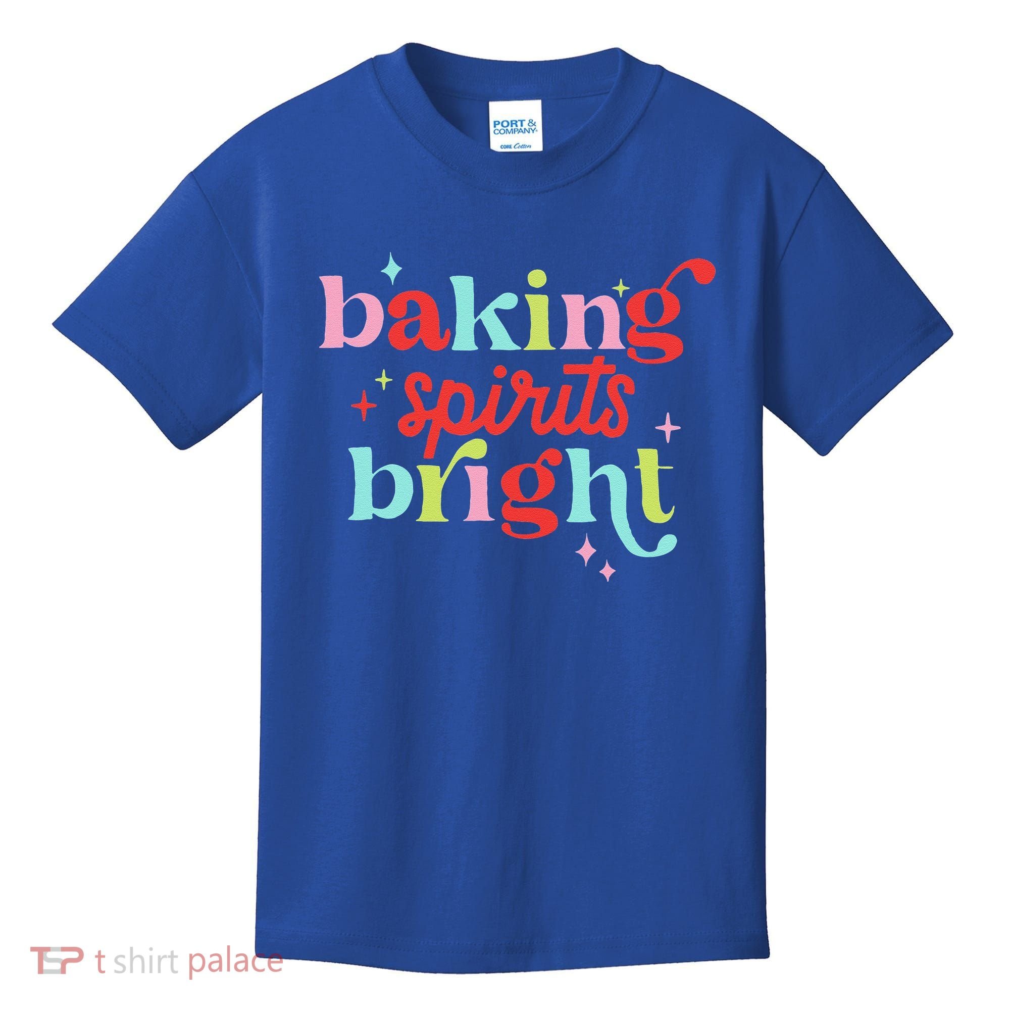 Baking Spirits Bright Christmas Cookie Funny Lovers Kids T-Shirt