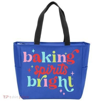 Baking Spirits Bright Christmas Cookie Funny Lovers Tote Bag