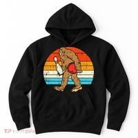 Bigfoot Sasquatch Bowling Retro Bowler Team Hoodie thumb 0
