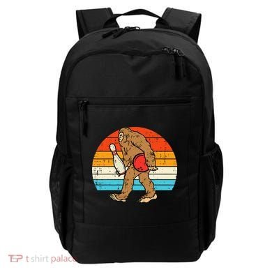 Bigfoot Sasquatch Bowling Retro Bowler Team Backpack