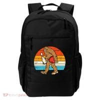 Bigfoot Sasquatch Bowling Retro Bowler Team Backpack thumb 0