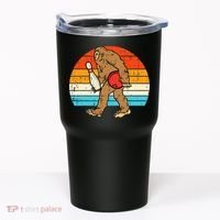 Bigfoot Sasquatch Bowling Retro Bowler Team Tumbler thumb 0