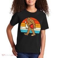 Bigfoot Sasquatch Bowling Retro Bowler Team Kids T-Shirt thumb 2