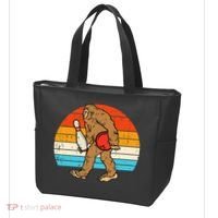 Bigfoot Sasquatch Bowling Retro Bowler Team Tote Bag thumb 3