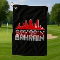 Bahrain Skyline Golf Towel thumb 1