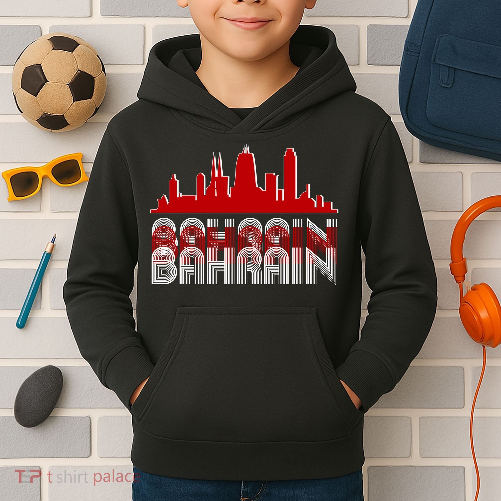 Bahrain Skyline Kids Hoodie