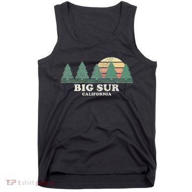 Big Sur Ca Vintage Throwback Retro 70s Design Tank Top