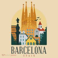 Barcelona Spain Cathedral Spanish City Souvenir Tote Bag thumb 4