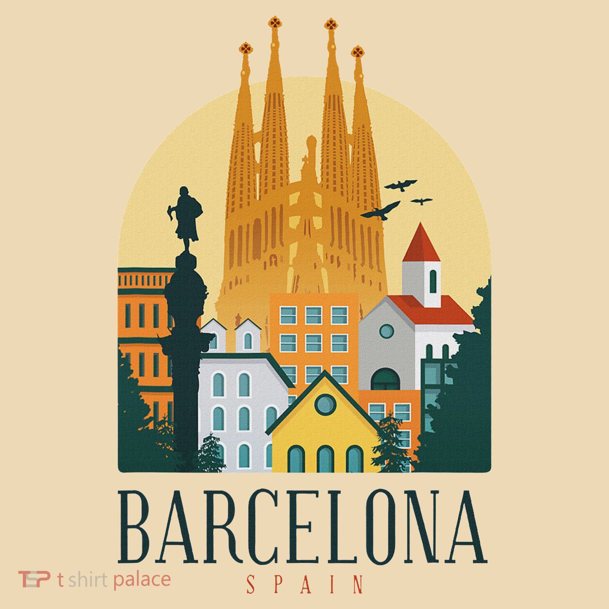 Barcelona Spain Cathedral Spanish City Souvenir Tote Bag