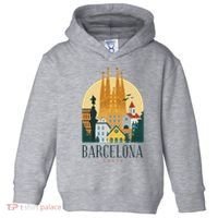 Barcelona Spain Cathedral Spanish City Souvenir Toddler Hoodie thumb 0