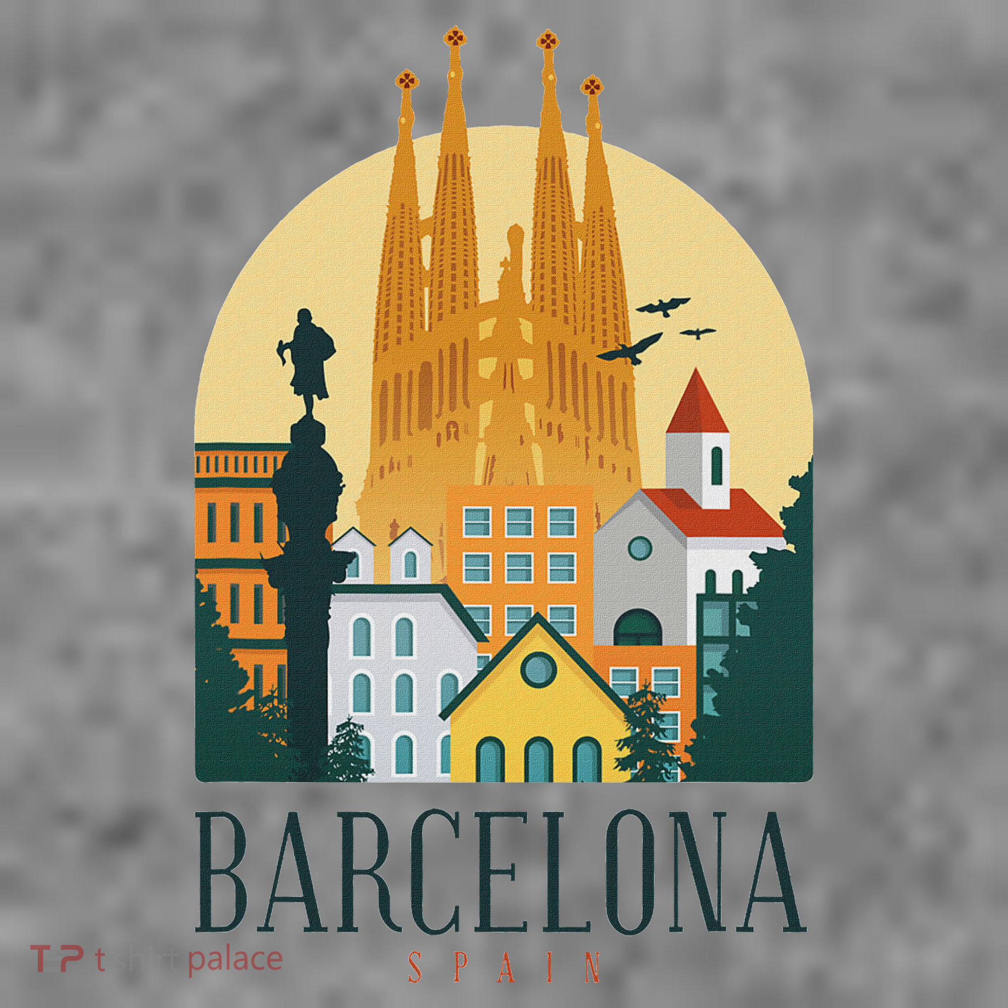 Barcelona Spain Cathedral Spanish City Souvenir Toddler Hoodie