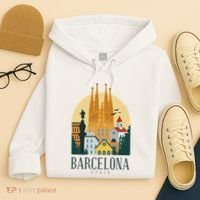 Barcelona Spain Cathedral Spanish City Souvenir Hoodie thumb 4