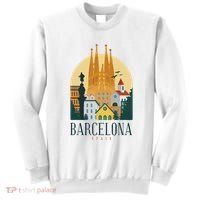 Barcelona Spain Cathedral Spanish City Souvenir Sweatshirt thumb 0
