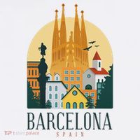 Barcelona Spain Cathedral Spanish City Souvenir Sweatshirt thumb 3