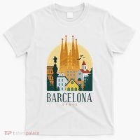 Barcelona Spain Cathedral Spanish City Souvenir T-Shirt thumb 0