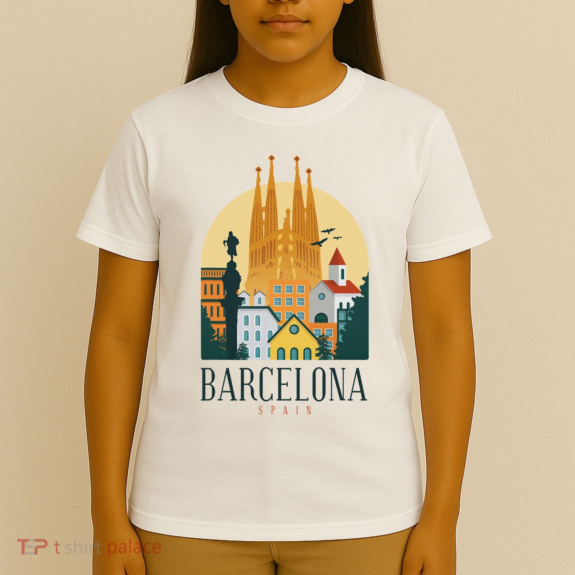 Barcelona Spain Cathedral Spanish City Souvenir T-Shirt