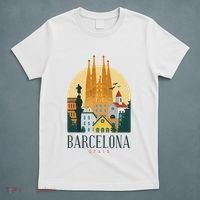 Barcelona Spain Cathedral Spanish City Souvenir T-Shirt thumb 5