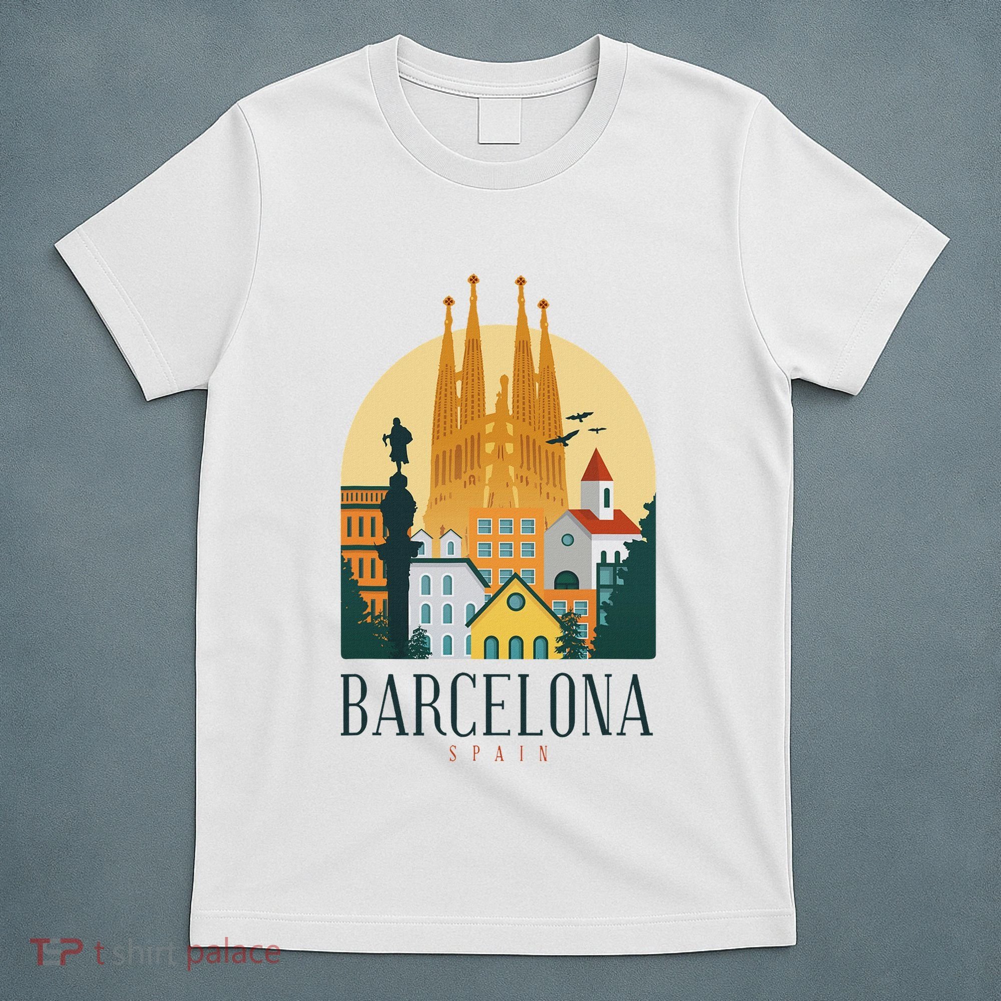 Barcelona Spain Cathedral Spanish City Souvenir T-Shirt
