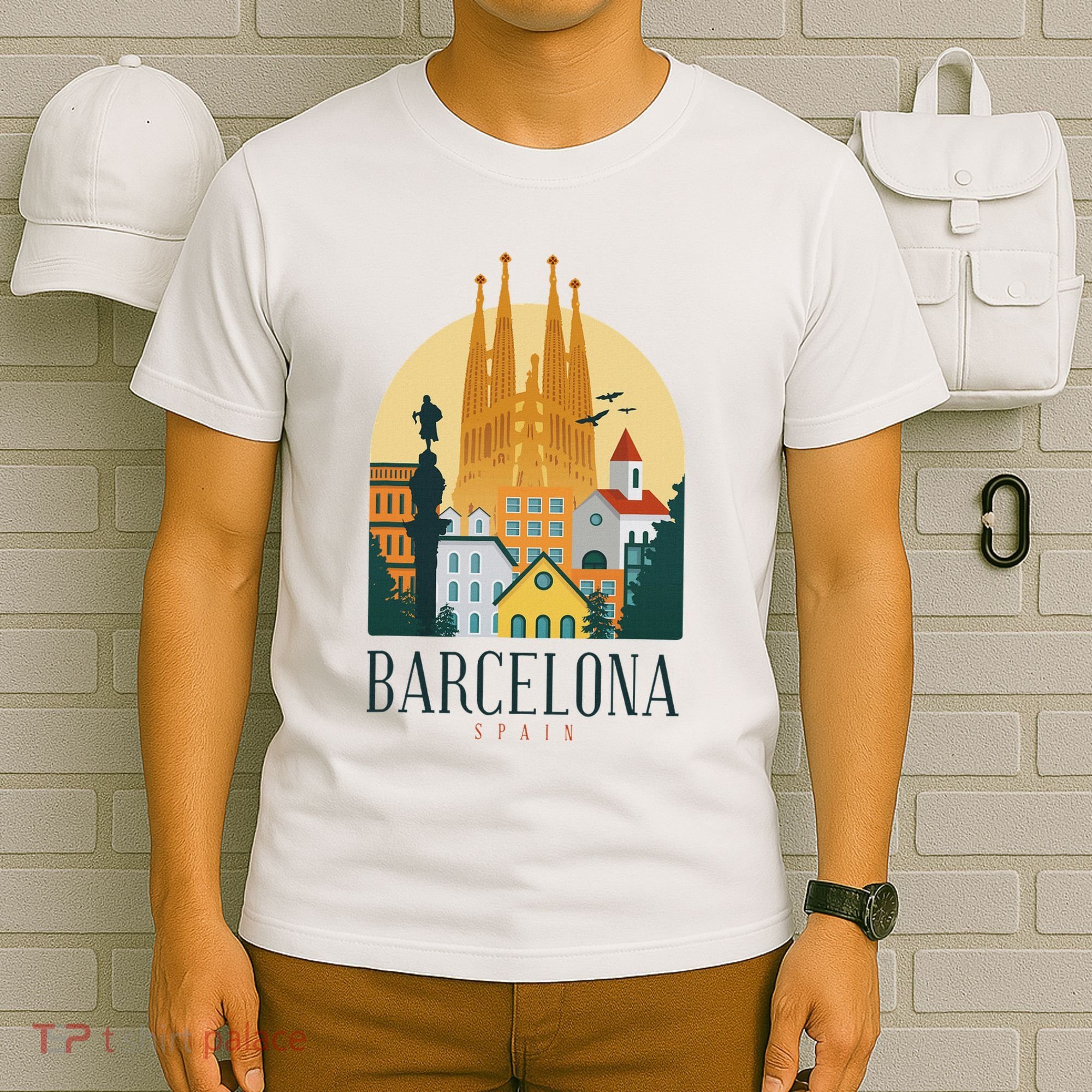 Barcelona Spain Cathedral Spanish City Souvenir T-Shirt