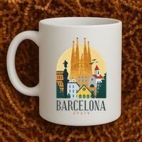 Barcelona Spain Cathedral Spanish City Souvenir Coffee Mug thumb 2