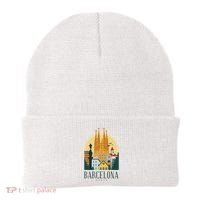 Barcelona Spain Cathedral Spanish City Souvenir Beanie thumb 0