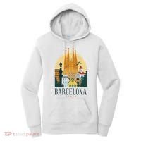 Barcelona Spain Cathedral Spanish City Souvenir Women's Hoodie thumb 0