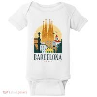 Barcelona Spain Cathedral Spanish City Souvenir Baby Bodysuit thumb 0