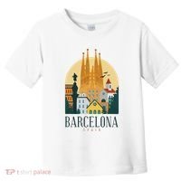 Barcelona Spain Cathedral Spanish City Souvenir Toddler T-Shirt thumb 0