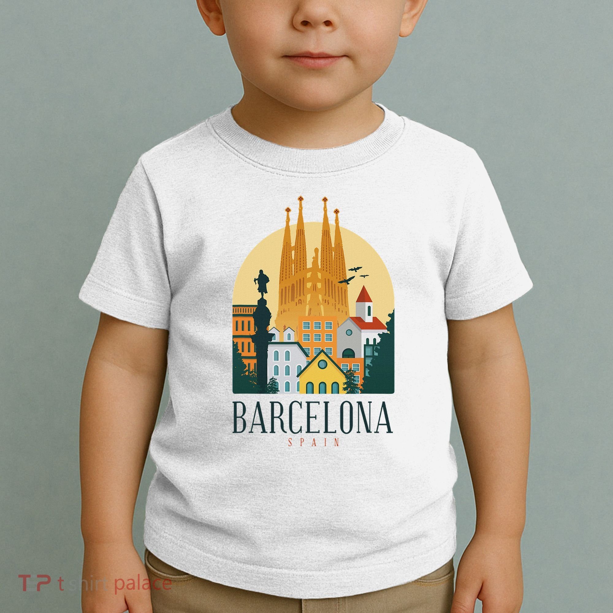 Barcelona Spain Cathedral Spanish City Souvenir Toddler T-Shirt