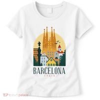 Barcelona Spain Cathedral Spanish City Souvenir Women's T-Shirt thumb 0
