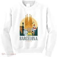 Barcelona Spain Cathedral Spanish City Souvenir Kids Sweatshirt thumb 0