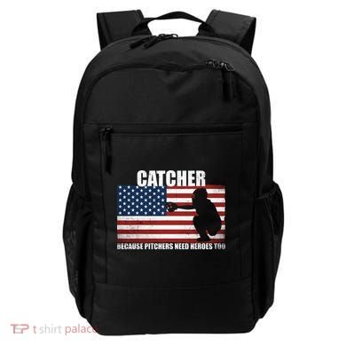 Baseball Softball Catcher because Pitchers need Heros too Backpack
