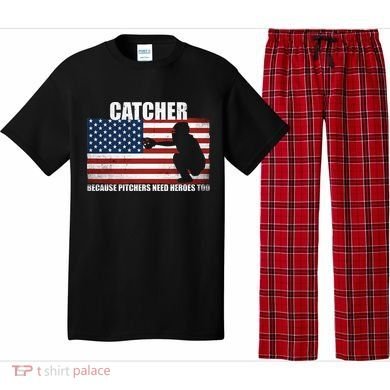 Baseball Softball Catcher because Pitchers need Heros too Pajama Set