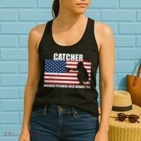 Baseball Softball Catcher because Pitchers need Heros too Women's Tank Top thumb 2