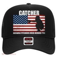 Baseball Softball Catcher because Pitchers need Heros too Hat thumb 0