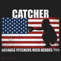 Baseball Softball Catcher because Pitchers need Heros too Hat thumb 2