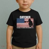 Baseball Softball Catcher because Pitchers need Heros too Toddler T-Shirt thumb 2