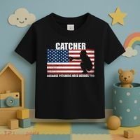 Baseball Softball Catcher because Pitchers need Heros too Toddler T-Shirt thumb 3