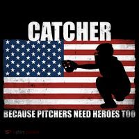Baseball Softball Catcher because Pitchers need Heros too Visor thumb 3