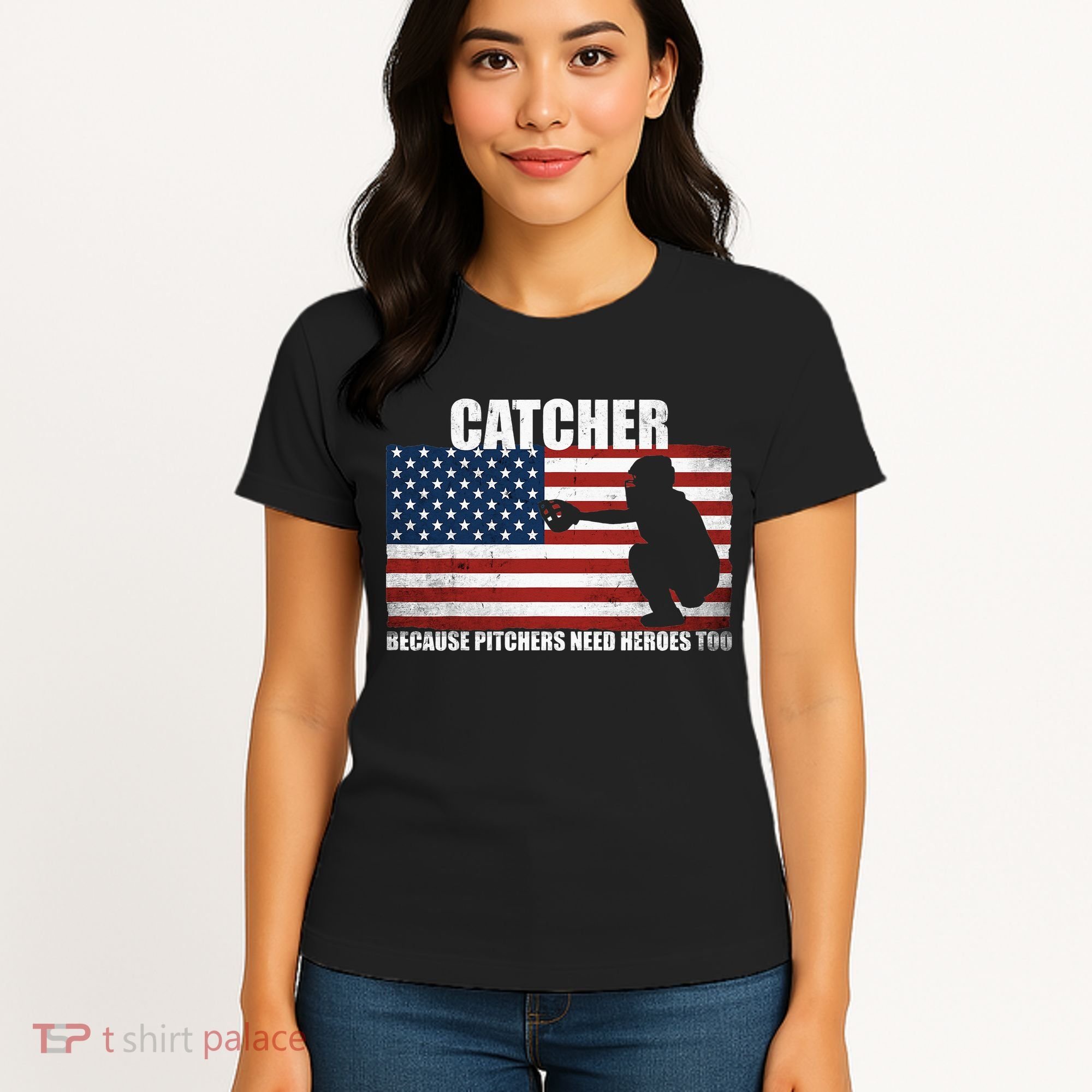 Baseball Softball Catcher because Pitchers need Heros too Women's T-Shirt