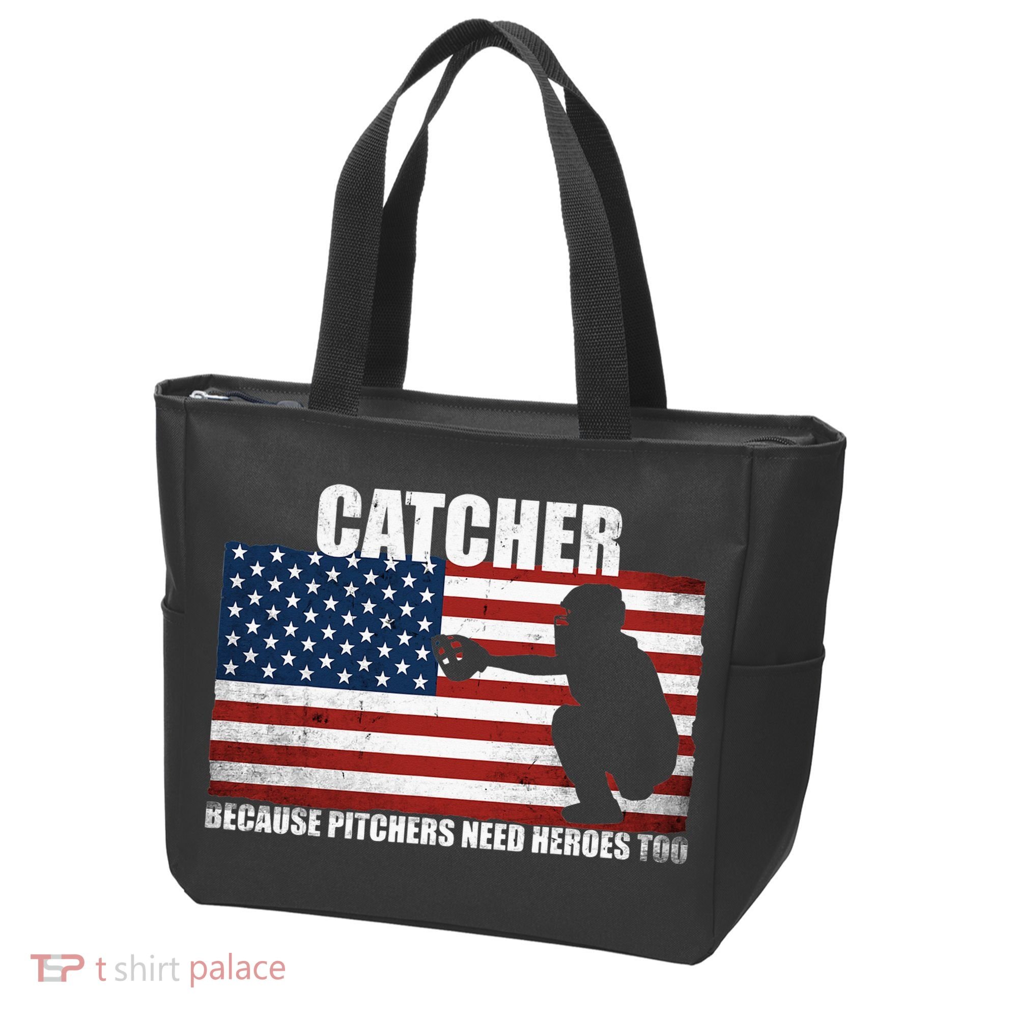 Baseball Softball Catcher because Pitchers need Heros too Tote Bag
