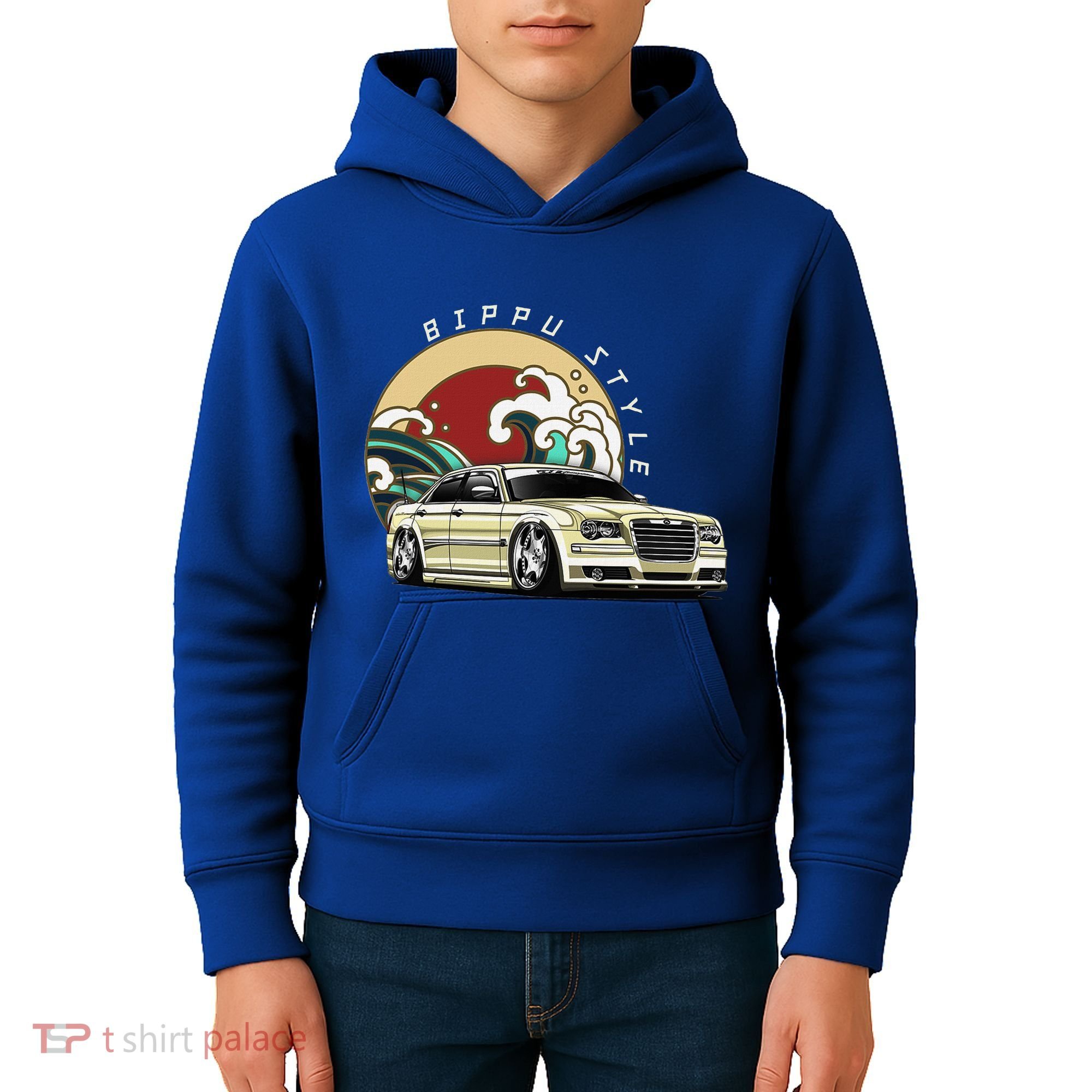 Bippu Style Car Japanese Car Culture Kids Hoodie