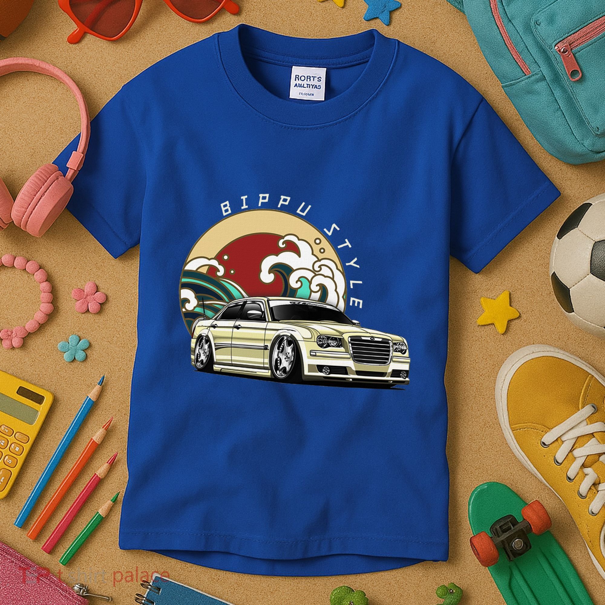 Bippu Style Car Japanese Car Culture Kids T-Shirt