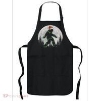 Bigfoot Santa Christmas Tree Lights Xmas Sasquatch Apron thumb 0