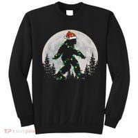 Bigfoot Santa Christmas Tree Lights Xmas Sasquatch Sweatshirt thumb 0