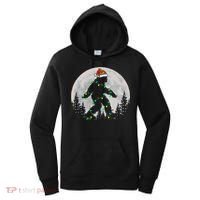Bigfoot Santa Christmas Tree Lights Xmas Sasquatch Women's Hoodie thumb 0