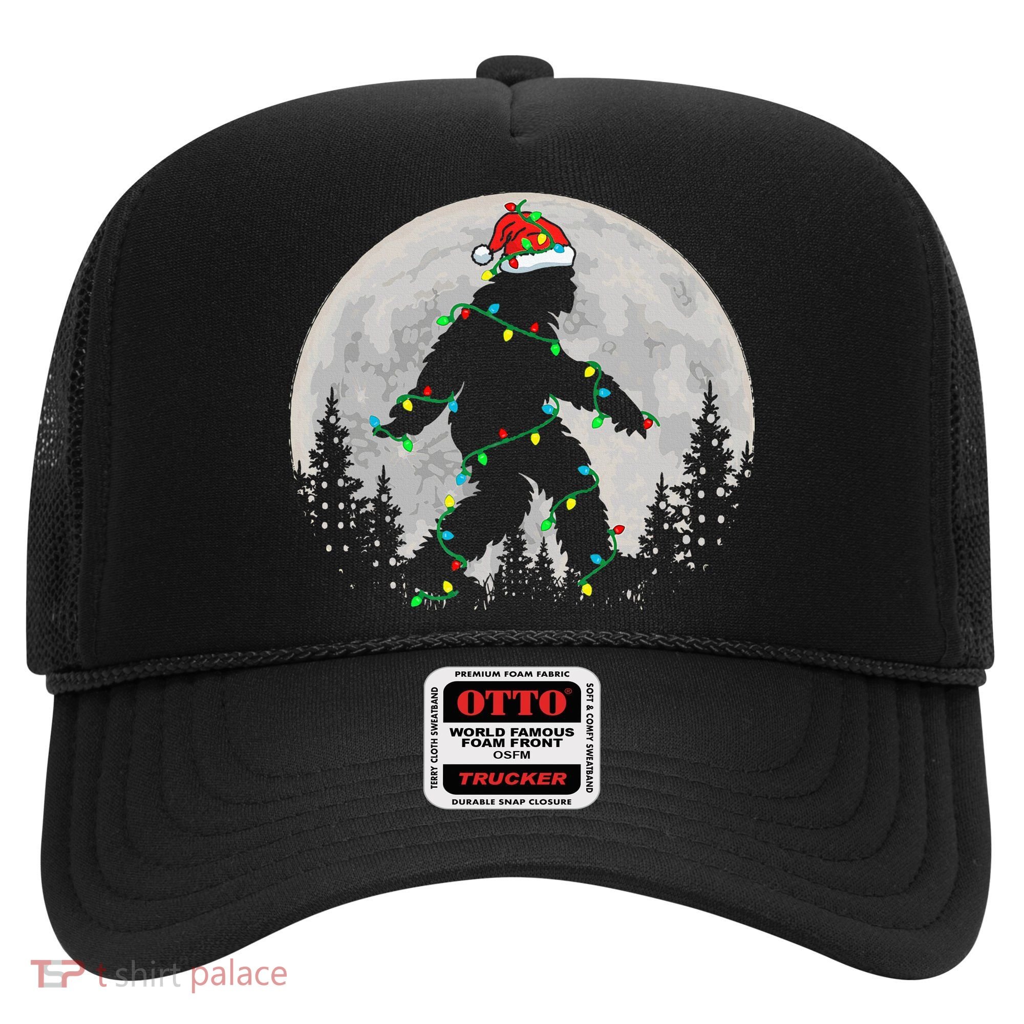Bigfoot Santa Christmas Tree Lights Xmas Sasquatch Hat